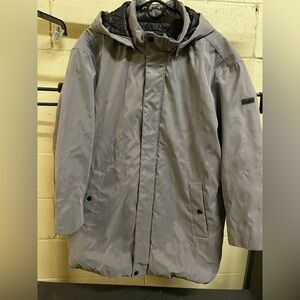 DKNY Men's Gray Raincoat